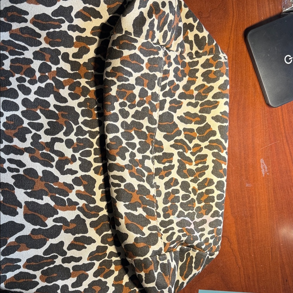 Tory Burch Brown Leopard Print Tote - Picture 7 of 8